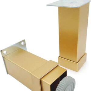 Picior Ajustabil din Aluminiu, Aur mat, H50mm