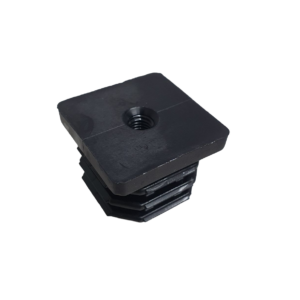 Capac profil 40x40mm cu filet M10 Negru